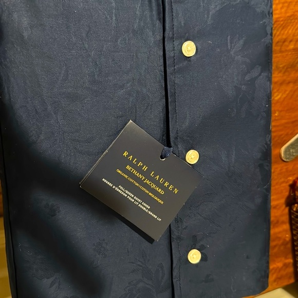 NWT Ralph Lauren Home Bethany Jacquard Full/ Queen Duvet Cover in Polo Navy - Picture 6 of 6